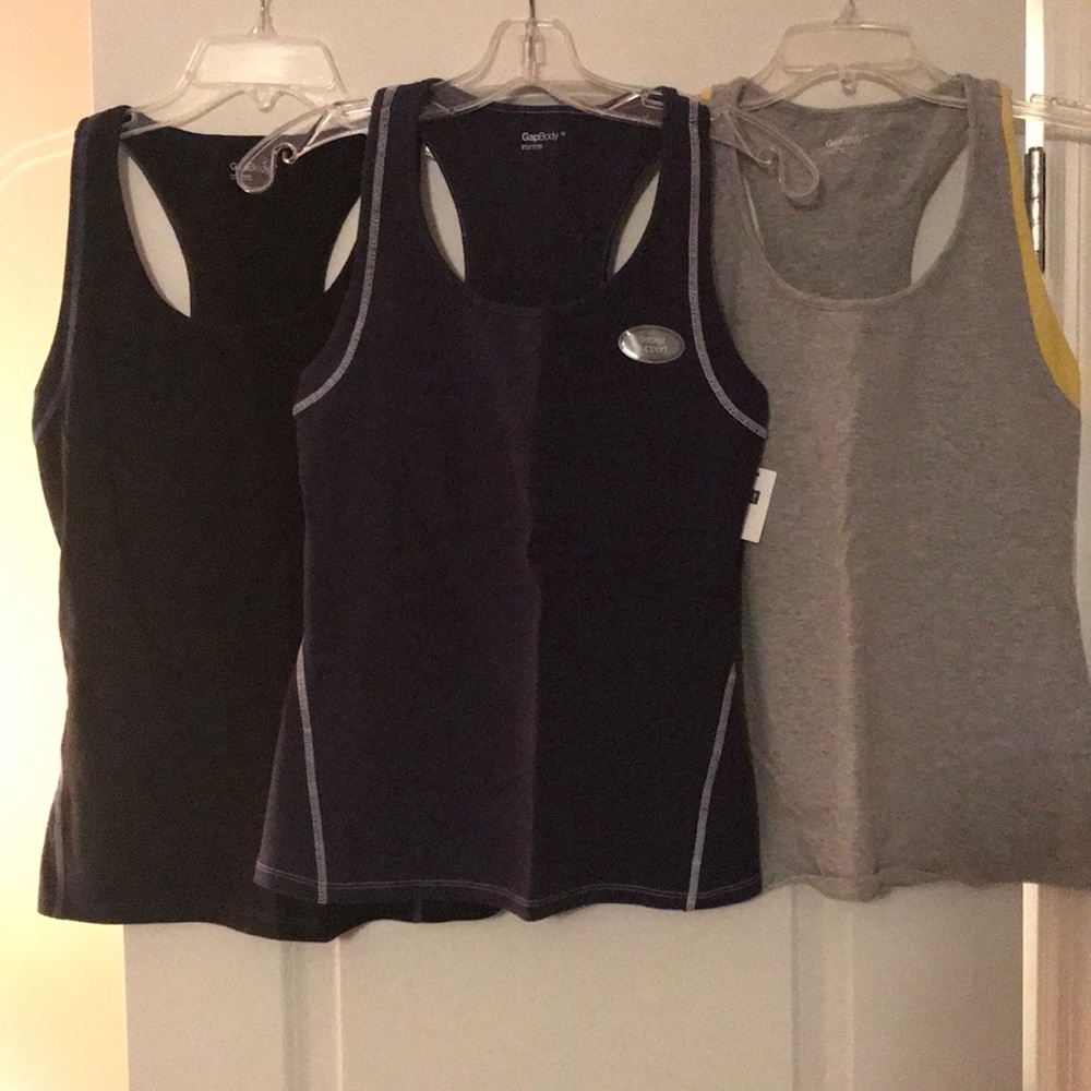 Set of 3 Gap Racerback Work Out Tops